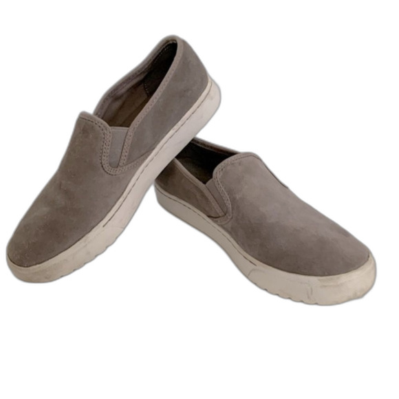 Sorel Campsneak Taupe Brown Suede Leather Slip-On Sneaker Flats Size 8 - Picture 2 of 10